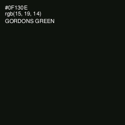 #0F130E - Gordons Green Color Image